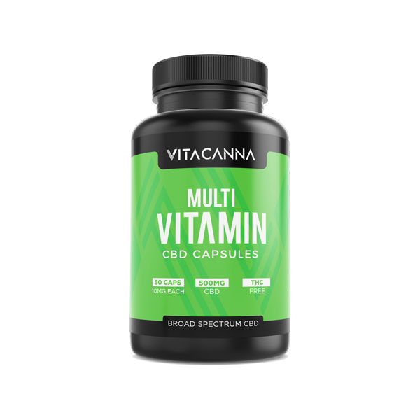 Vita Canna 500mg Broad Spectrum Functional CBD Vegan Capsules - 50 Caps