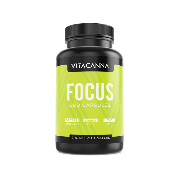 Vita Canna 500mg Broad Spectrum Functional CBD Vegan Capsules - 50 Caps