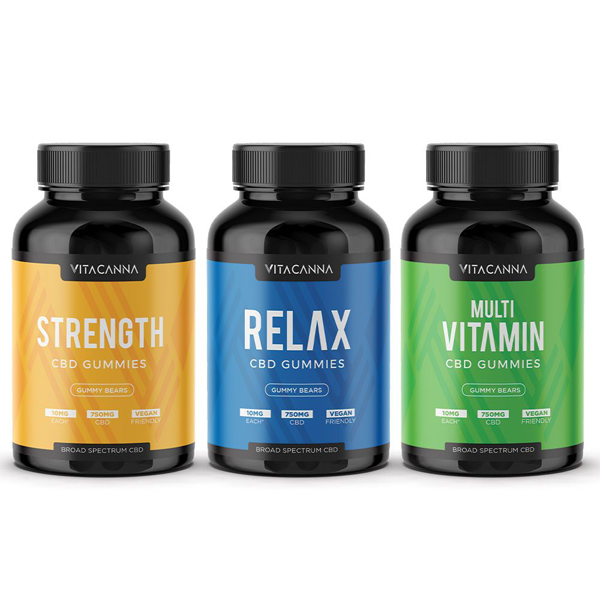 Vita Canna Broad Spectrum 750mg Functional CBD Vegan Gummy Bears