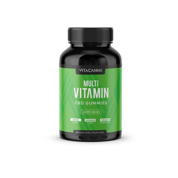 Vita Canna Broad Spectrum 1500mg Functional CBD Vegan Gummy Bears