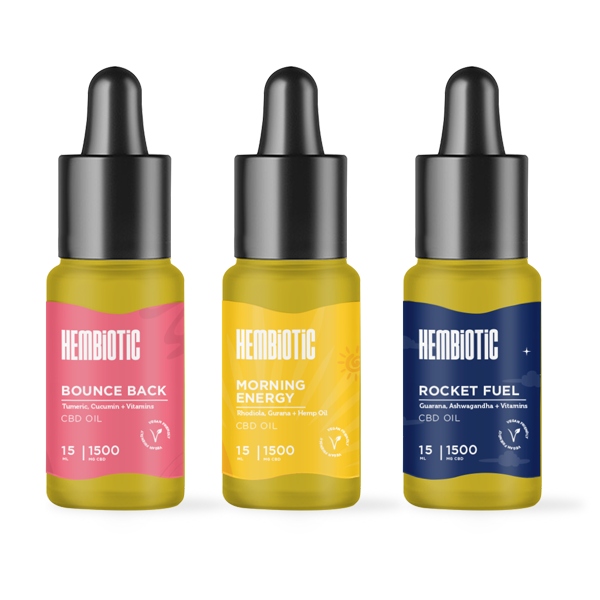 Hembiotic 1500mg Broad-Spectrum Functional CBD Oil - 15ml