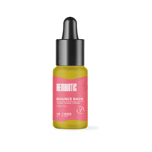 Hembiotic 1500mg Broad-Spectrum Functional CBD Oil - 15ml