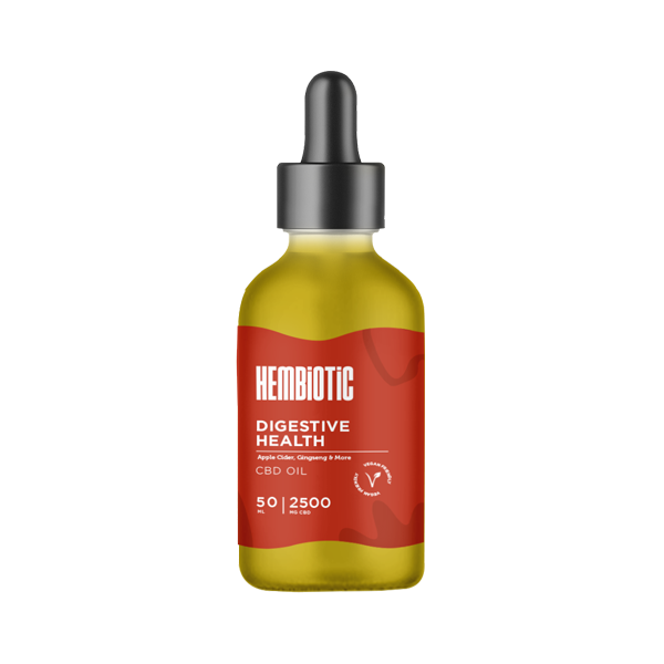 Hembiotic 2500mg Broad-Spectrum Bulk Functional CBD Oil - 50ml