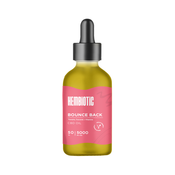 Hembiotic 5000mg Broad-Spectrum Bulk Functional CBD Oil - 50ml