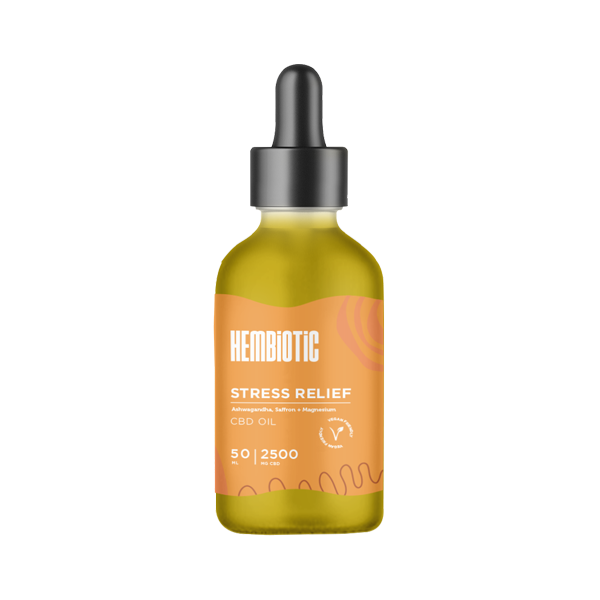 Hembiotic 2500mg Broad-Spectrum Bulk Functional CBD Oil - 50ml