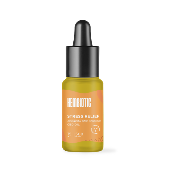 Hembiotic 500mg Broad-Spectrum Functional CBD Oil - 15ml