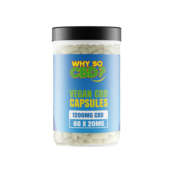 Why So CBD? 1200mg Broad Spectrum CBD Vegan Capsules - 60 Caps