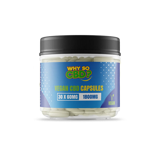 Why So CBD? 1800mg Broad Spectrum CBD Vegan Capsules - 30 Caps