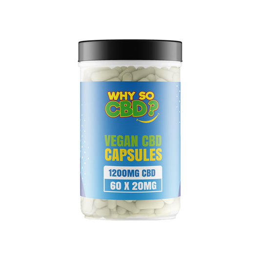 Why So CBD? 1200mg Broad Spectrum CBD Vegan Capsules - 60 Caps