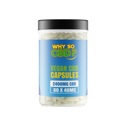 Why So CBD? 2400mg Broad Spectrum CBD Vegan Capsules - 60 Caps