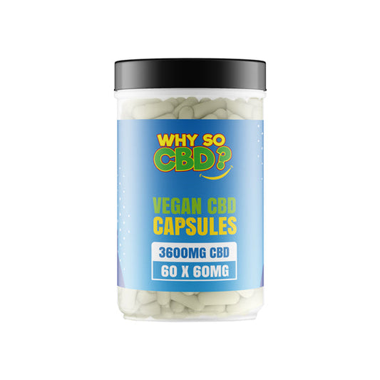 Why So CBD? 3600mg Broad Spectrum CBD Vegan Capsules - 60 Caps