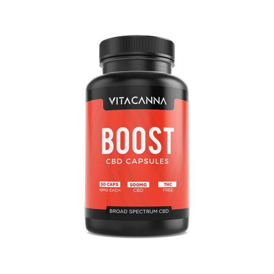 Vita Canna 500mg Broad Spectrum Functional CBD Vegan Capsules - 50 Caps